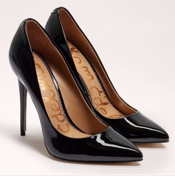 Sam Edelman Danna Black Patent Heels - Picture 1 of 9